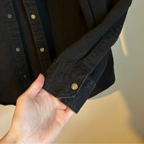 Wrangler Women's Black Denim Shirt - Picture 5 of 9